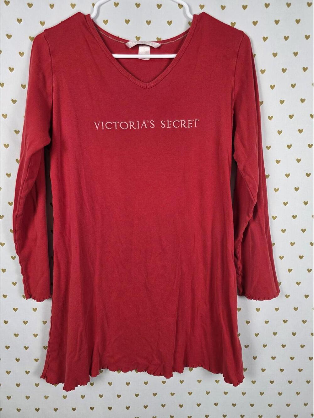 Victorias Secret Vintage '04 Embroidered Ruffled Nightgown Sleep Dress Shirt M